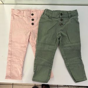 Bundle Okie Dokie Toddler Girls Moto Pants 2T